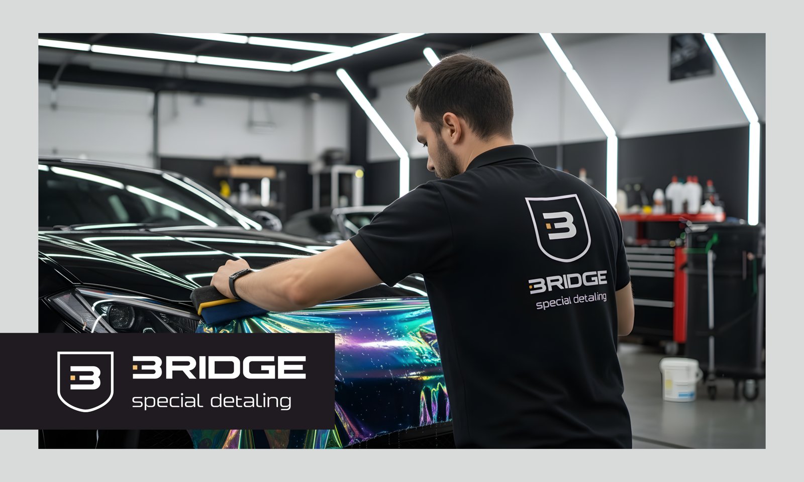 Логотип Bridge и его версии для направлений компании